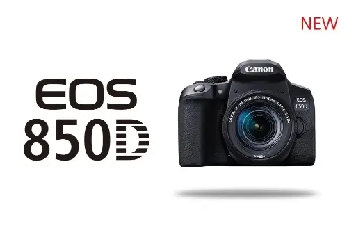 Canon EOS 850D: 24.1MP, 18-135mm lens 